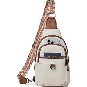 Womens Sling Bag Crossbody Bags for Women Vegan Leather Sling Backpack Daypack